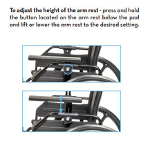 Load image into Gallery viewer, Drive Viper Plus GT Wheelchair with Universal Armrests
