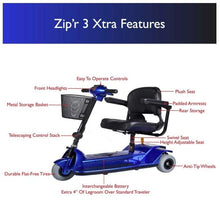 Load image into Gallery viewer, Zip'r 3 XTRA Mobility Scooter
