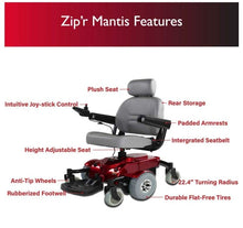 Load image into Gallery viewer, Zip’r Mantis Power Electric Wheelchair