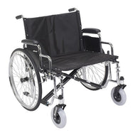 Drive Bariatric Sentra EC Extra-Extra-Wide Heavy-Duty Wheelchair with drive wheelchair parts compatibility