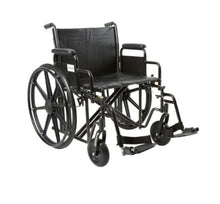 Load image into Gallery viewer, McKesson Dual Axle Bariatric Swing Away Footrest Wheelchair #106528
