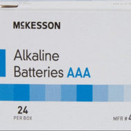 McKesson AAA alkaline disposable battery 1.5V 24 pack battery recycling