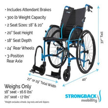 Load image into Gallery viewer, Strongback 24-AB-Manual-Wheelchair