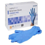 Drive Viper Plus GT Wheelchair with universal armrests and McKesson gloves nitrile surgical