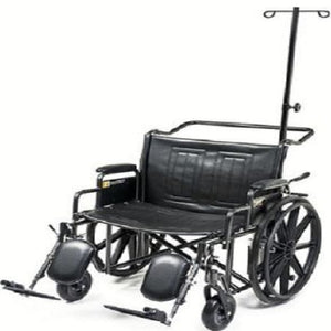 Everest & Jennings Traveler HTC Heavy Duty Hospital Bariatric Wheelchair - Wheelchairs Oasis
