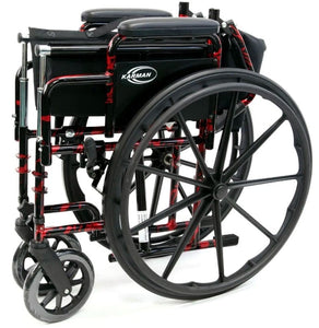 Karman LT-770Q Red Streak Lightweight Wheelchair