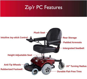 Zipr ZIP07 PC Power Electric Wheelchair