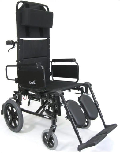 Karman KM-5000-TP Reclining Transport Wheelchair - Wheelchairs Oasis