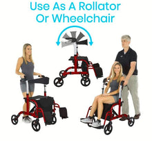 Load image into Gallery viewer, Vive Health Wheelchair Rollator - MOB1018