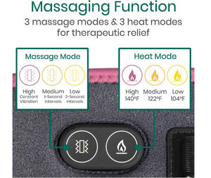 Vive Heated Massaging Knee Brace - SUP2077GRY