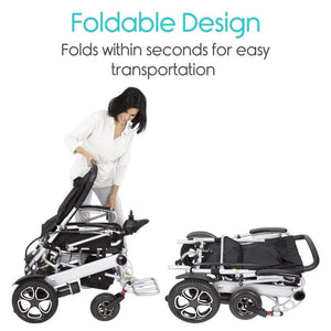 Vive Health Folding Power Wheelchair - MOB1029L